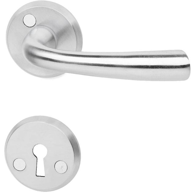 Väliovenpainike Habo Barcelona avainkilvellä harjattu kromi