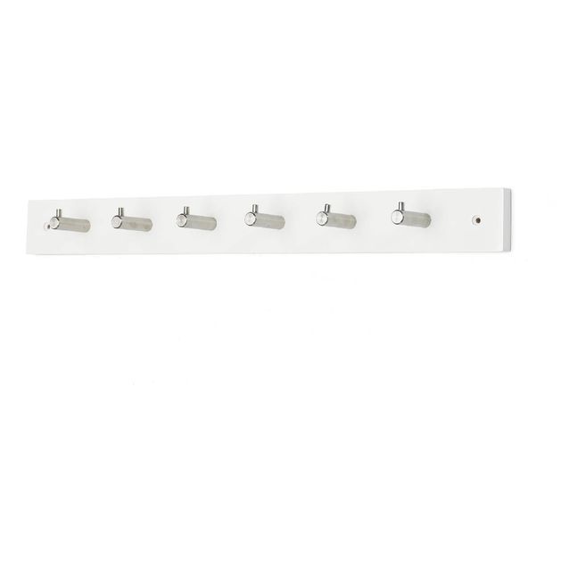 Vaatenaulakko Habo Dot 6-osainen valkoinen