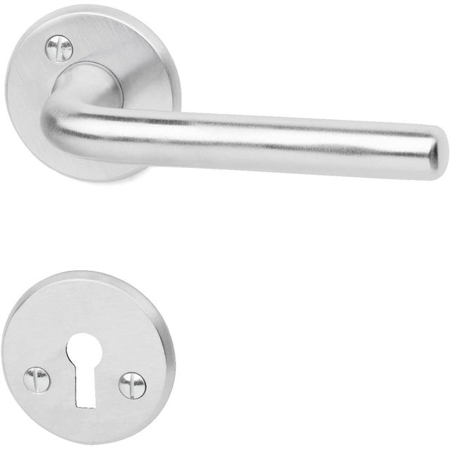 Väliovenpainike Habo A9691 avainkilvellä harjattu kromi