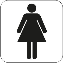 WC-kyltti naiset Habo 80x80mm