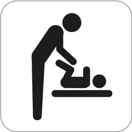 WC-kyltti hoitohuone Habo 80x80mm