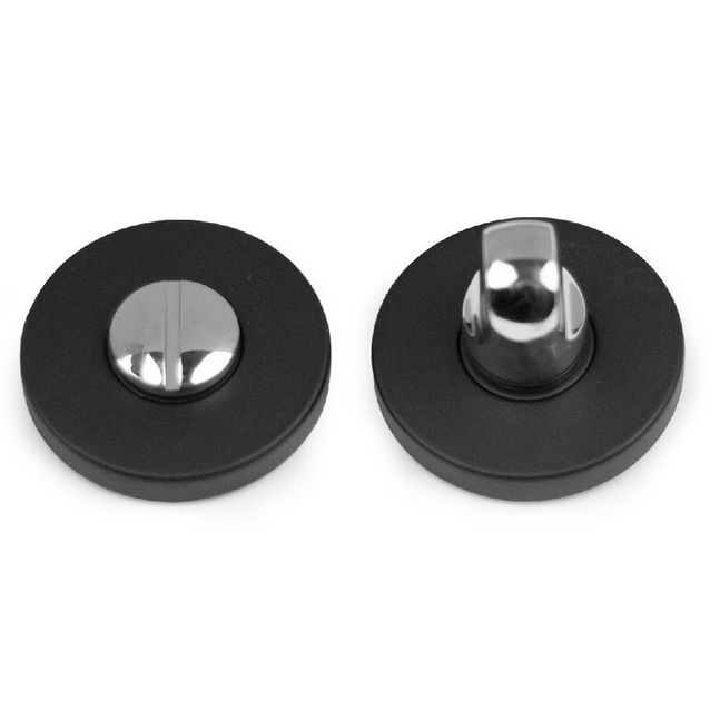 Wc-vääntönuppi Habo H262 musta/kromi