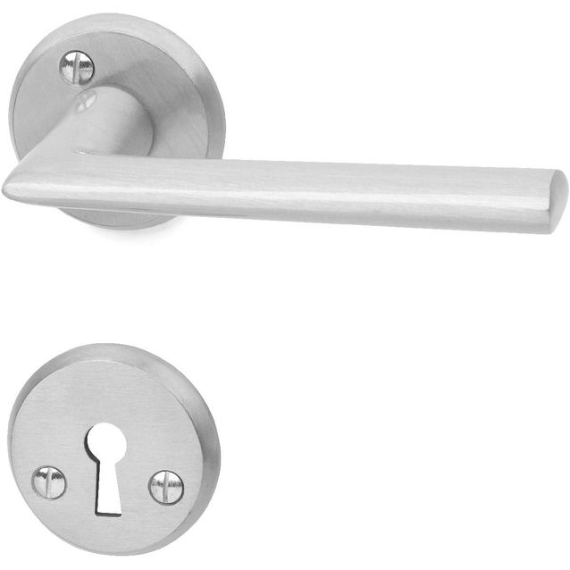 Väliovenpainike Habo Miami avainkilvellä harjattu alumiini