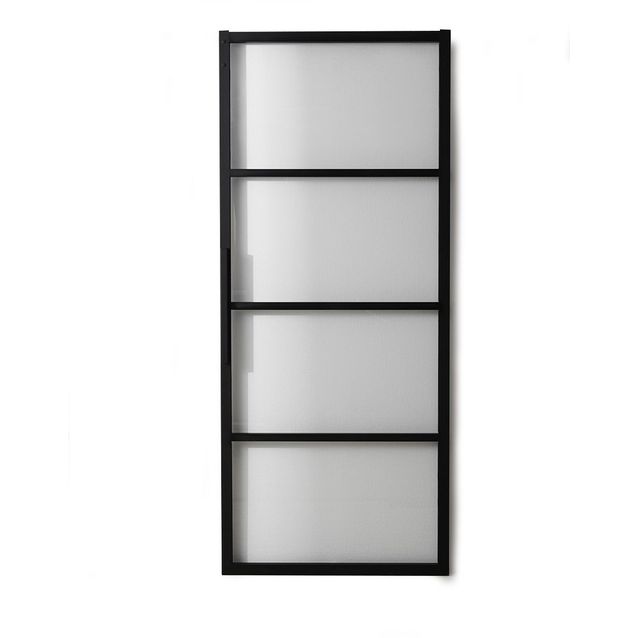 Ovi Habo Square 1000x2133x28mm musta/lasi