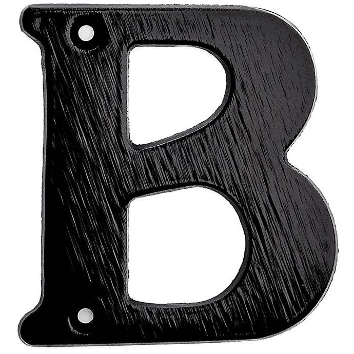 Talokirjain B Habo 572 80mm musta