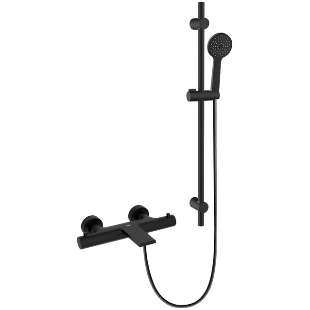 Suihkusetti Hafa Gaia Tide-suihkuhanalla ja juoksuputkella CC150 mattamusta