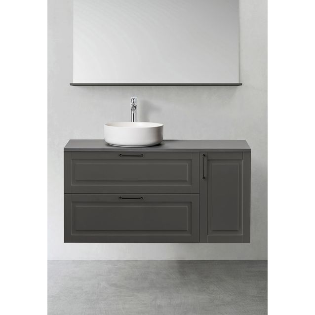 Allaskaappi sivuosalla Hafa Grace, 800+300, push open, antrasiitti