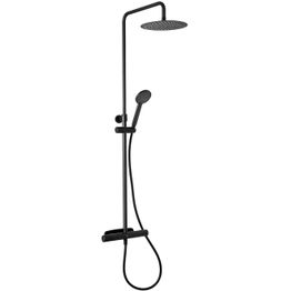 Sadesuihkusetti Hafa Mix Slim Round, cc150, Ø400 sadesuihkupää, termostaattihanalla, musta