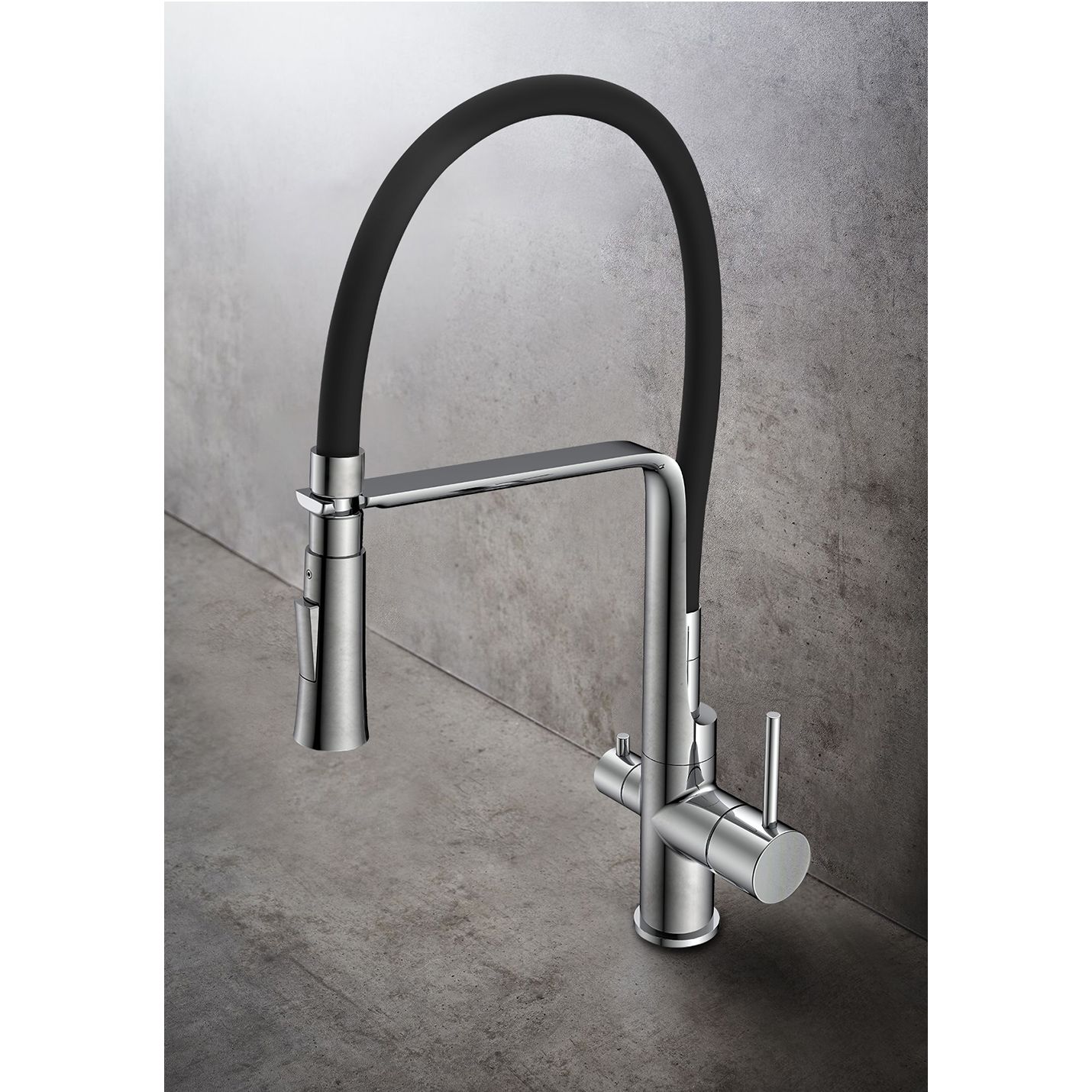 Keittiöhana Hafa Verge APK-liitäntä ulosvedettävä juoksuputki