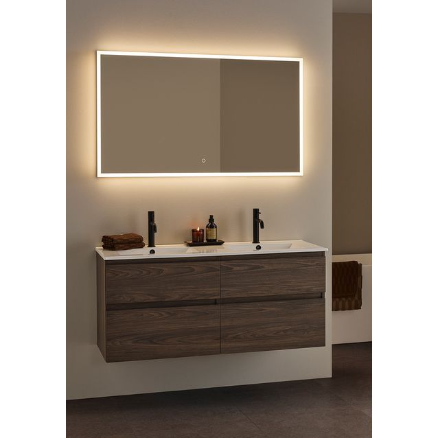 Allaskaappi kaksoisaltaalla Hafa Style, 1200 mm, ruskea tammi