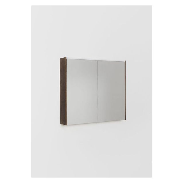 Peilikaappi LED-valolla Hafa Shift, 800x146mm, pistorasia oikea, savu tammi