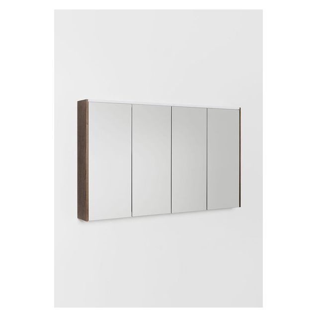 Peilikaappi LED-valolla Hafa Shift, 1180x146mm, pistorasia oikea, savu tammi