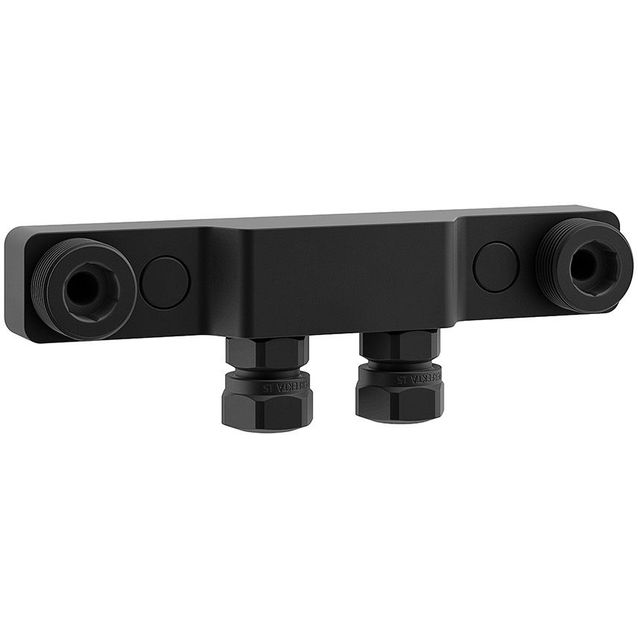 Hanaliitin pinta-asennetuille putkille Hafa, 150cc/40cc, musta