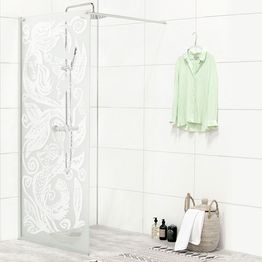 Suihkuseinä Noro Frost 115 Smp Happy Going U. Hydman, 1150 mm, kromiprofiili