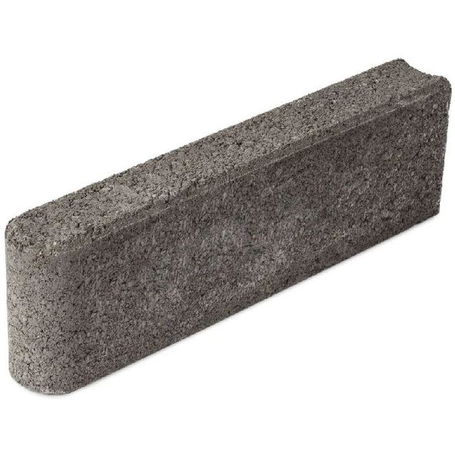 Nurmikon reunakivi HB-Betoni G, 400x60x120mm, musta