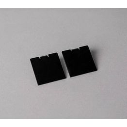 Pääty LED-alumiiniprofiilille Hide-a-lite Maxi U 2kpl musta