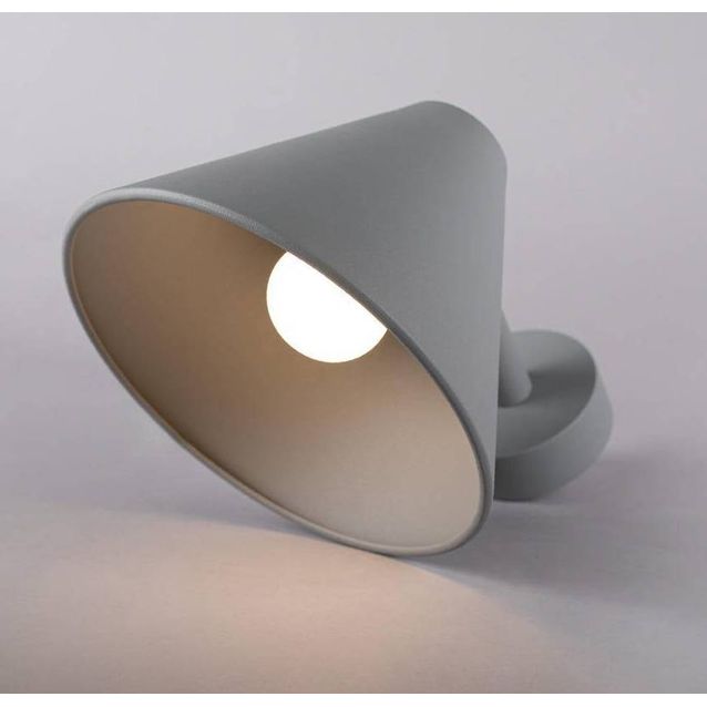 Seinävalaisin Hide-a-lite Peak E27 harmaa