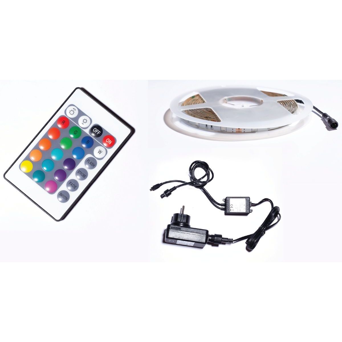 LED-valonauha Heat RGB 4,8W IP44/IP65 3m + kaukosäädin