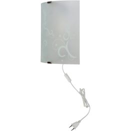 Seinävalaisin Heat Frons 17x19cm E14 valkoinen