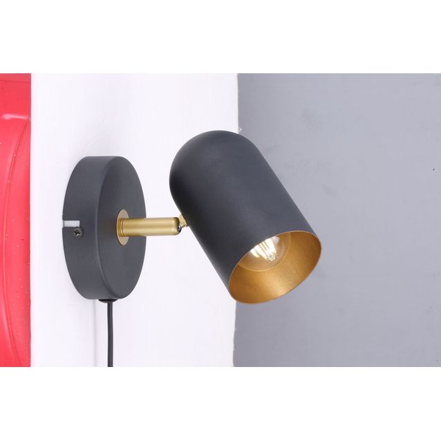 Seinäspotti Heat Beaker 1-osainen E14 musta