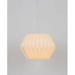 Riippuvalaisin Heat Cairo Ø37cm E27 kangaspaperivarjostin valkoinen