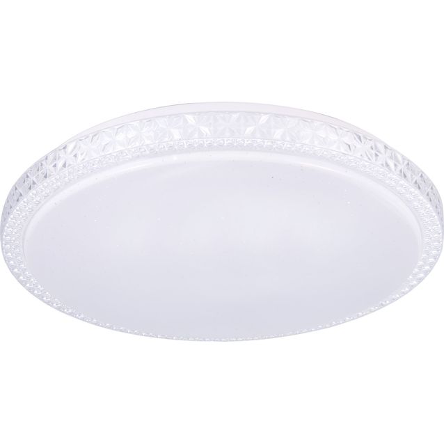 Plafondi Heat Kristalli Easy Mount LED CCT 24W 2400lm Ø40cm kaukosäädin himmennettävä valkoinen