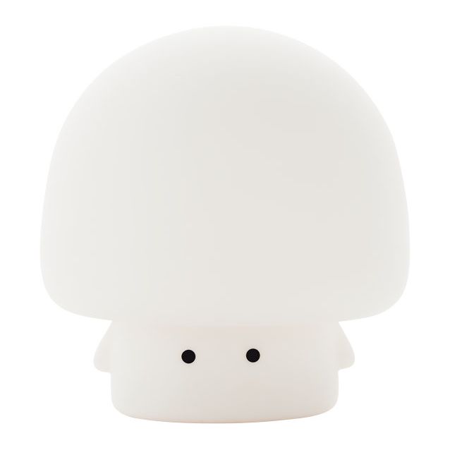 Yövalo Heat Sieni silikoni 12.4cm ladattava himmennettävä valkoinen