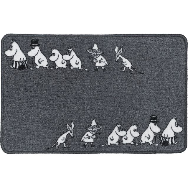 Kynnysmatto Muumi Tutkimusmatka 50x80cm harmaa