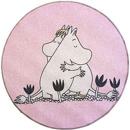 Pyöreä matto Muumi Rakkaus Ø80cm