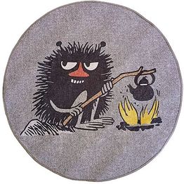 Pyöreä matto Muumi Haisuli nuotiolla Ø80cm