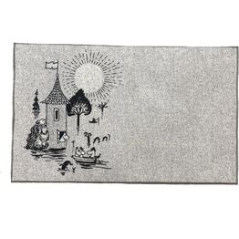 Matto Muumi Suuri tulva 50x80cm harmaa