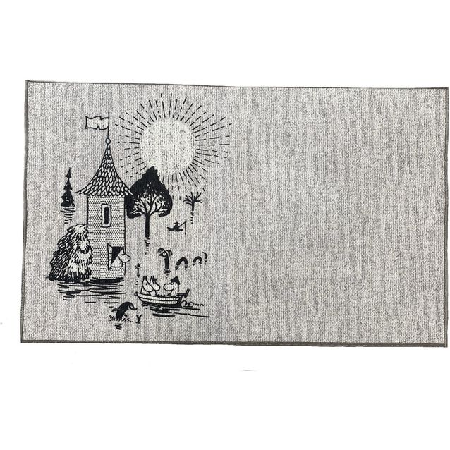 Matto Muumi Suuri Tulva 50x80cm harmaa