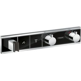 Termostaatti Hansgrohe RainSelect FixFit Porter, 2:lle toiminnolle, piiloasennus, harjattu musta kromi