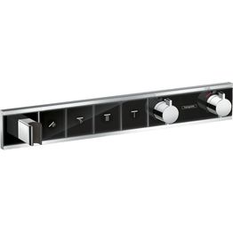 Termostaatti Hansgrohe RainSelect FixFit Porter, 4:lle toiminnolle, piiloasennus, harjattu musta kromi