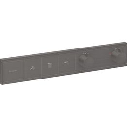 Termostaatti Hansgrohe RainSelect, 3:lle toiminnolle, piiloasennus, harjattu musta kromi