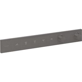 Termostaatti Hansgrohe RainSelect, 5:lle toiminnolle, piiloasennus, harjattu musta kromi