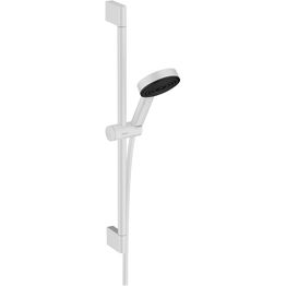 Suihkusetti Hansgrohe Pulsify Select S 105 3jet Relaxation Ecosmart, 65 cm suihkutanko, mattavalkoinen