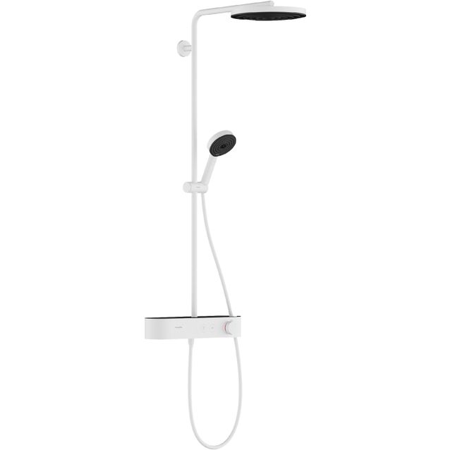 hansgrohe Pulsify S Showerpipe 260 1jet, EcoSmart Shower TabletSelect 400 suihkutermostaatti (Huom! Tuote ei sovellu kohteisiin, joissa on pintaan asennetut vesijohdot)