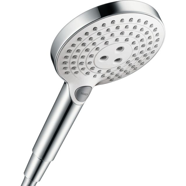 Käsisuihku Hansgrohe Raindance Select S 120 3jet, kromi/valkoinen