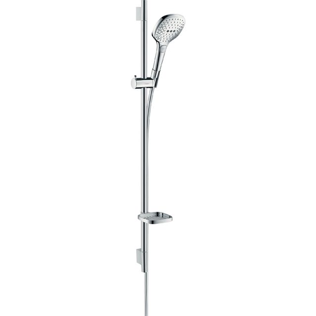 hansgrohe Raindance Select E suihkusetti 120 3jet EcoSmart tanko 90 cm, saippuakuppi