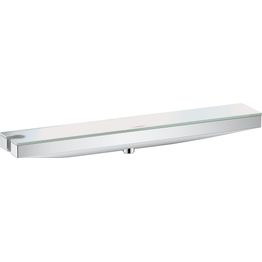 Seinäliitin Hansgrohe Rainfinity FixFit Porter 500, suihkupidike vasen, säilytyshylly, piiloasennus, kromi