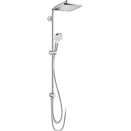 Sadesuihkusetti Hansgrohe Crometta E Showerpipe 240 1jet Ecosmart Reno, ilman hanaa, kromi