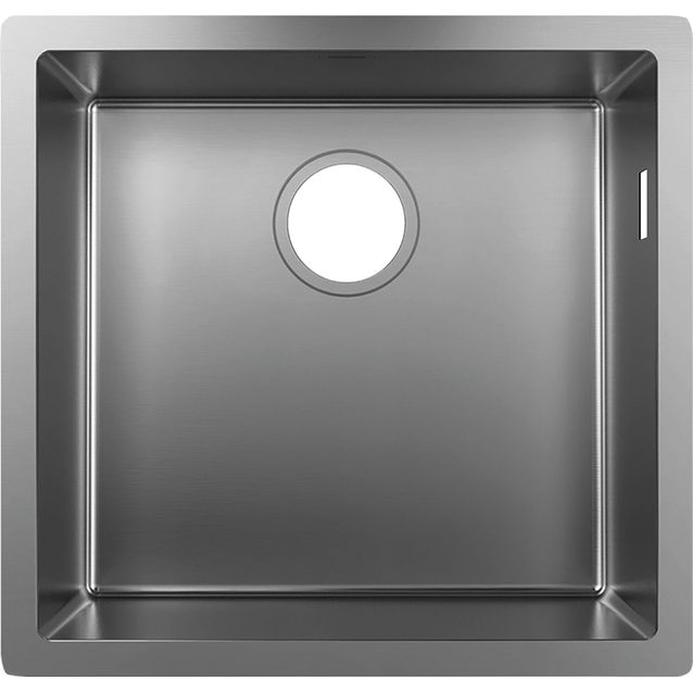 hansgrohe S71 S719-U400 alta-asennettava teräsallas 400 kivitasoon