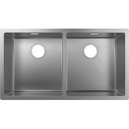 Keittiöallas Hansgrohe S71 S719-U765 alta-asennettava 370/370 kivitasoon, ruostumaton teräs