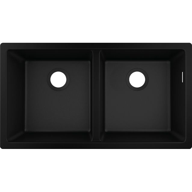 hansgrohe S51 S510-U770 alta-asennettava kaksialtainen SilicaTec allas 370/370 kivitasoon