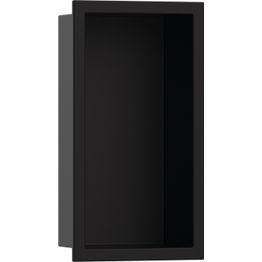 Seinään upotettava hylly Hansgrohe XtraStoris Original, kehyksellä, 300x150x70mm, mattamusta