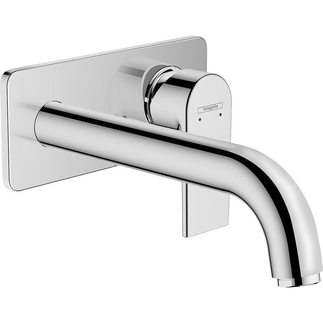 hansgrohe Vernis Shape Yksiote pesuallashana piiloasennus seinään juoksuputki 20,7 cm