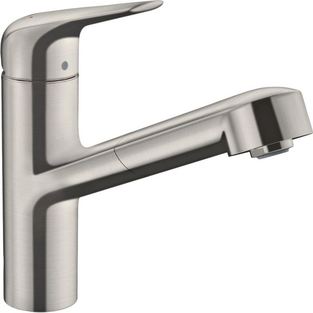 hansgrohe Focus M42 yksiote keittiöhana 150 1jet, ulosvedettävä juoksuputki