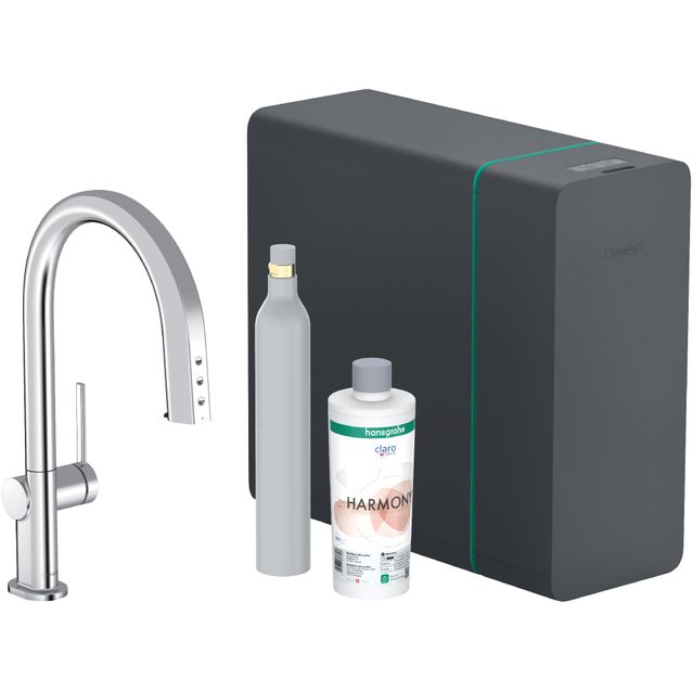 hansgrohe Aqittura M91 SodaSystem 210, Ulosvedettävä juoksuputki, 1jet, sBox, setti