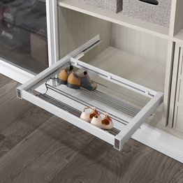 Kenkäteline Hiipakka Starax eri kokoja valkoinen/kromi